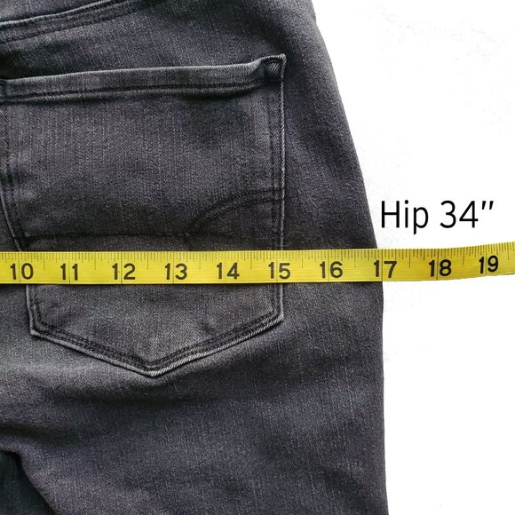 American Eagle Hi Rise Jegging Dream Stretch Black Size 6 - Picture 11 of 16